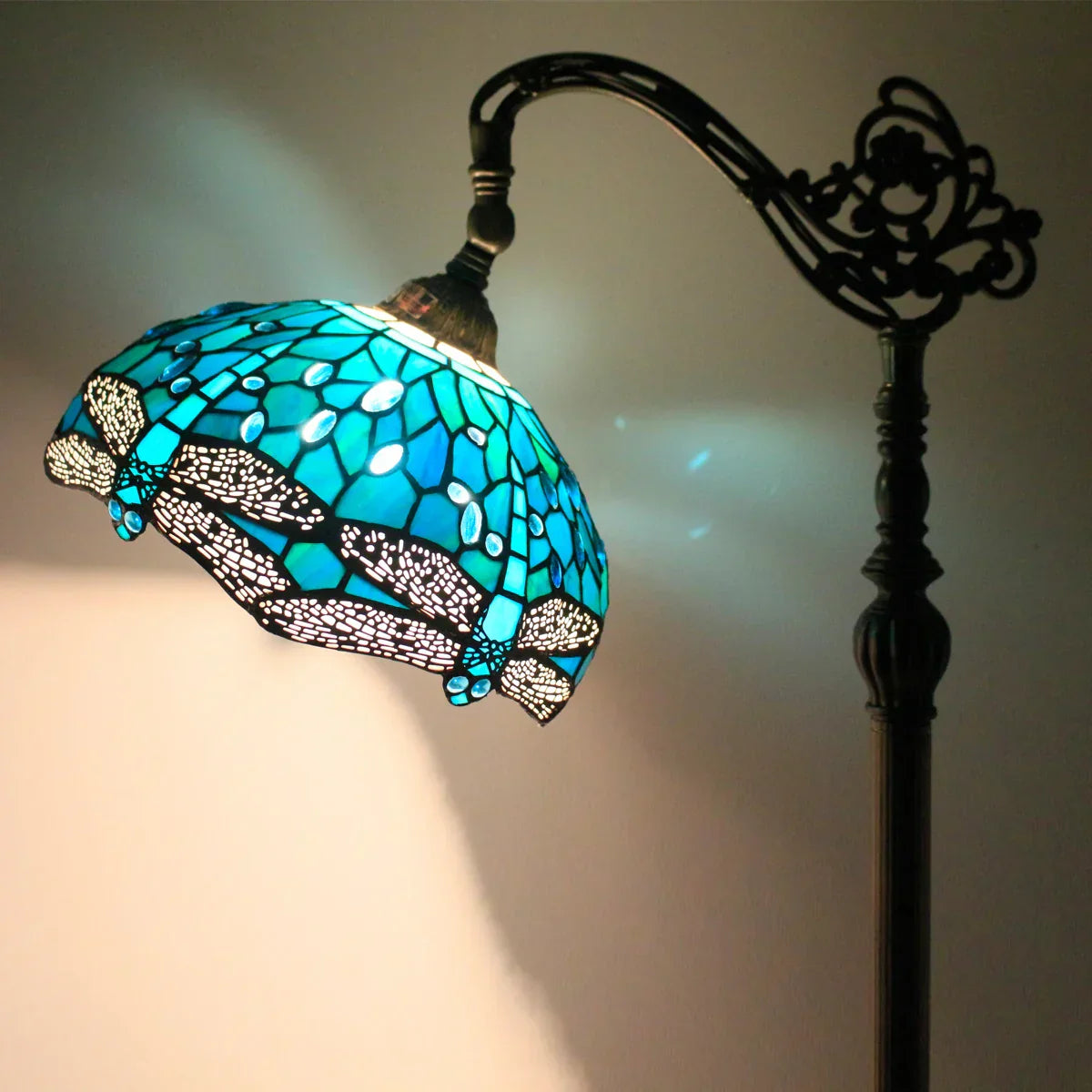 Glass artwork Libelle Floor Lamp